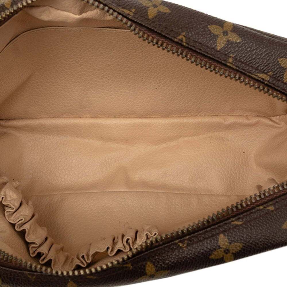 LOUIS VUITTON Brown Monogram Leather Pouch - Picture 4 of 5
